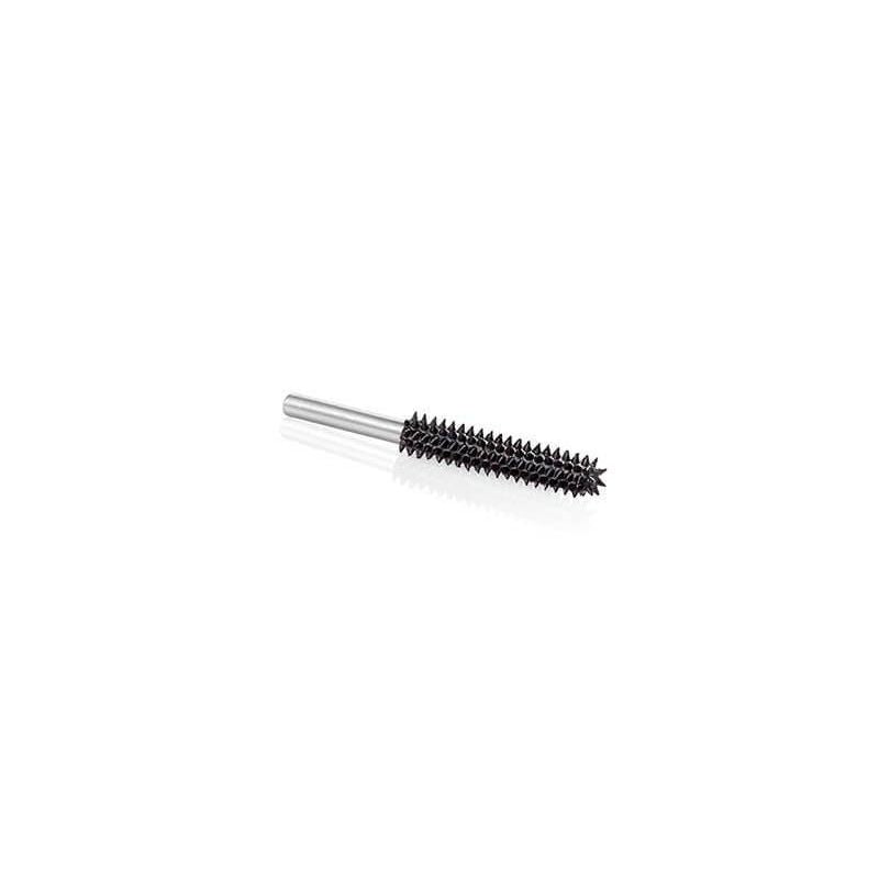 Small ball-nose tungsten carbide burr with coarse teeth for precision woodworking and home improvement tools collections
