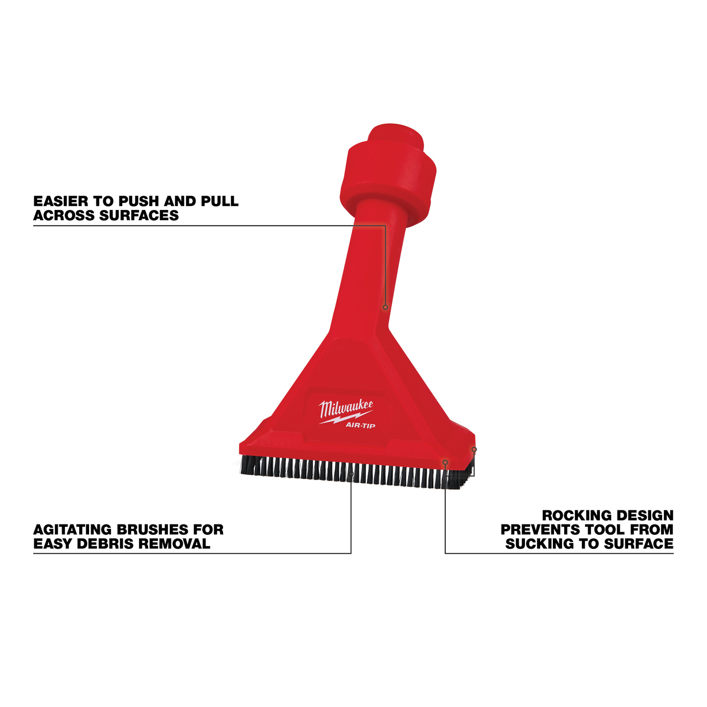 Milwaukee AIR-TIP™ Rocking Utility Nozzle w/ Brushes