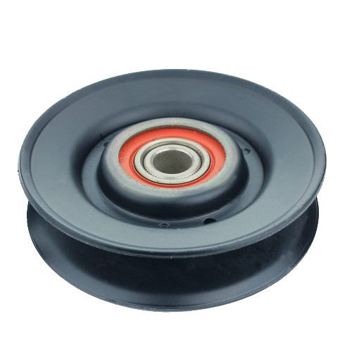 Black automotive idler pulley with metal bearing for car and truck accessories and mechanic tools under $50 collections