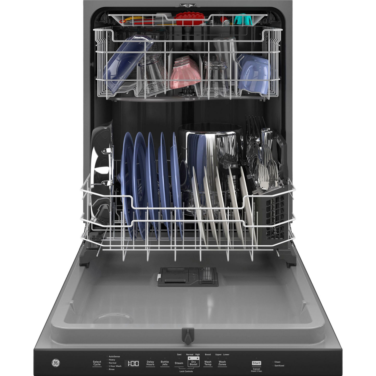 GE® ENERGY STAR® Top Control with Plastic Interior Dishwasher with Sanitize Cycle & Dry Boost