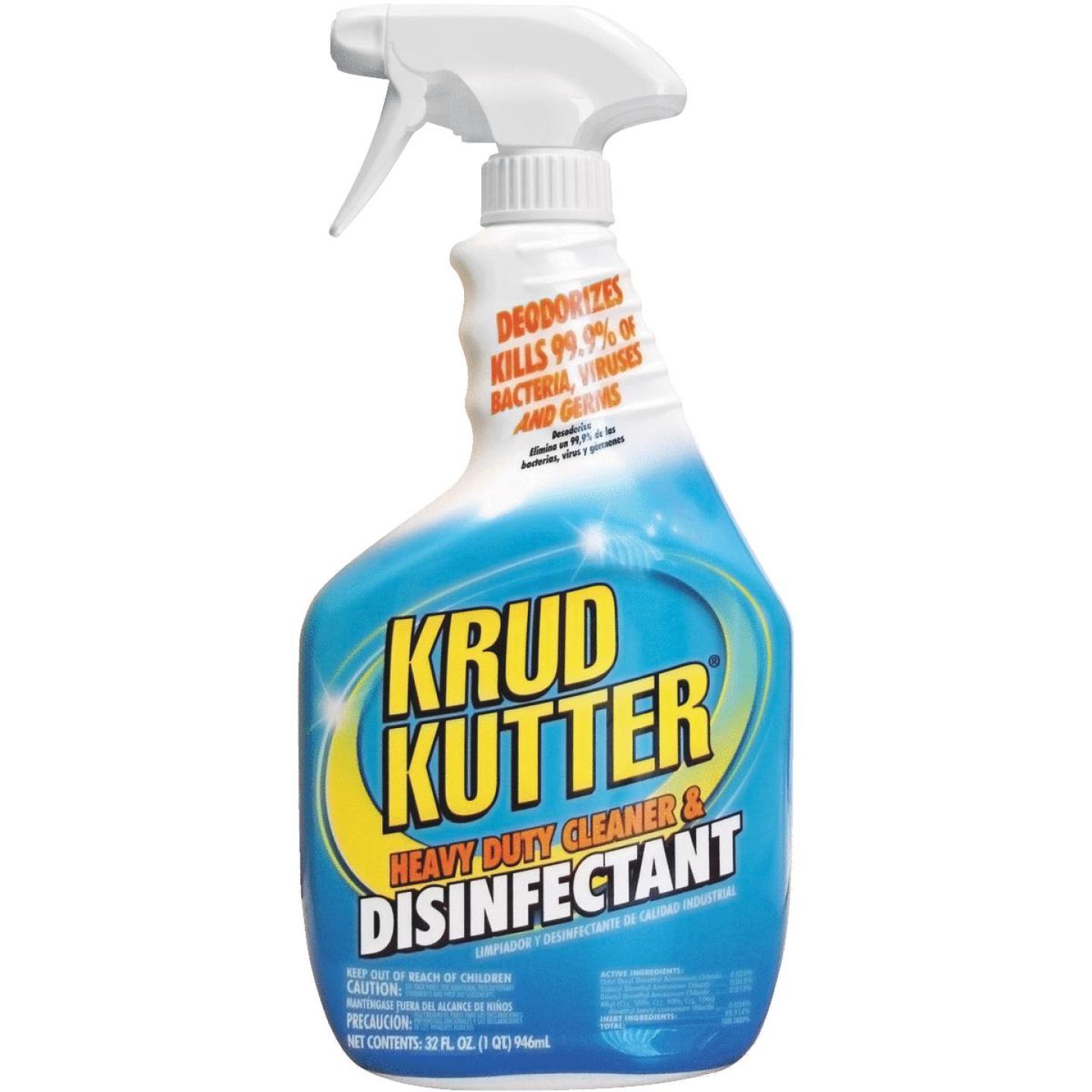 Blue spray bottle of heavy duty cleaner and disinfectant from Cleaning Supplies and Under $50 collections