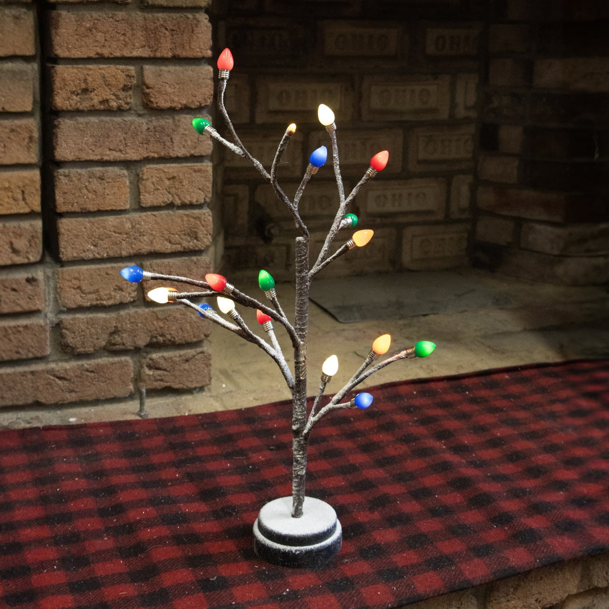 Gerson International 20" Tree w/Multicolor Bulbs