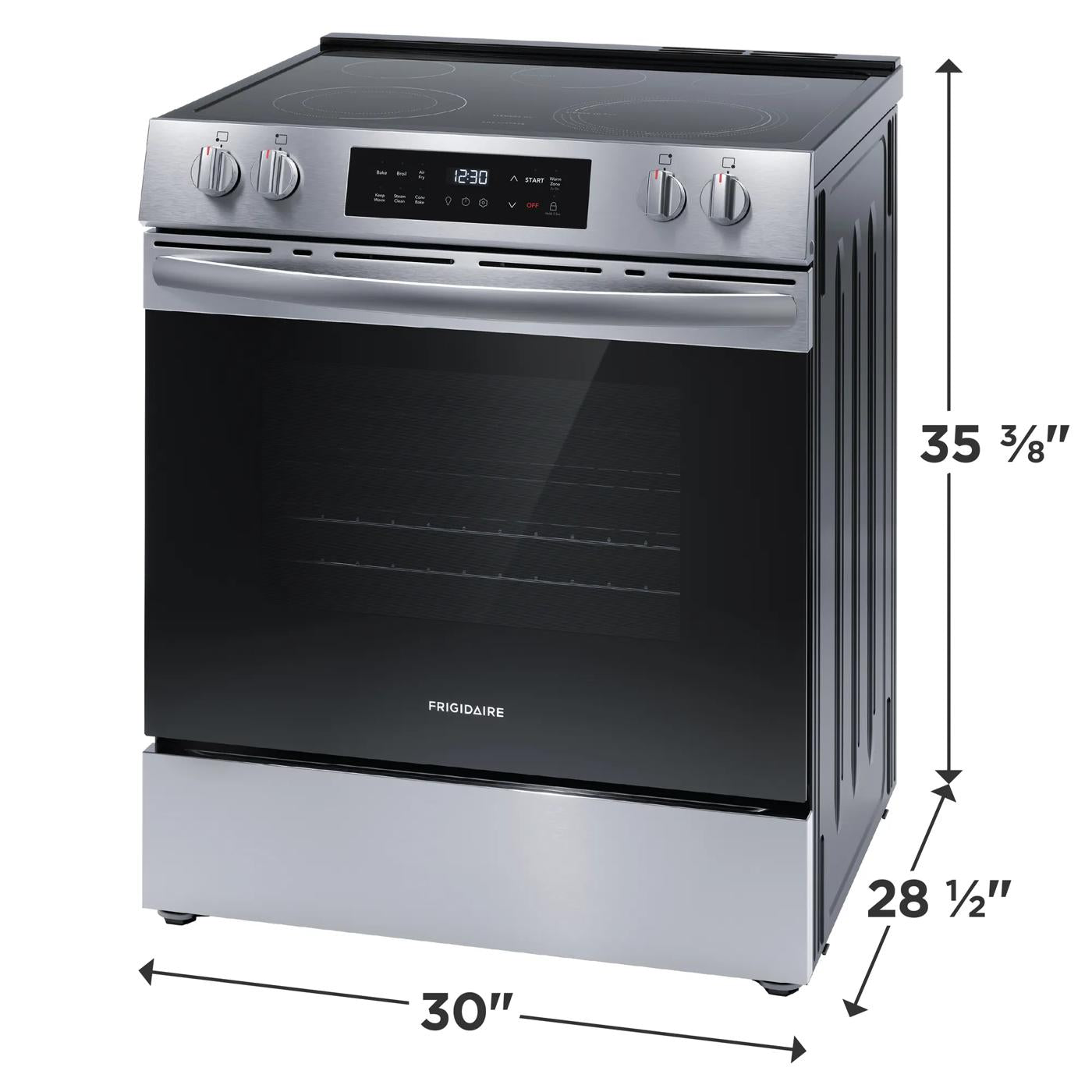 30" Front Control Electric Range with Air Fry