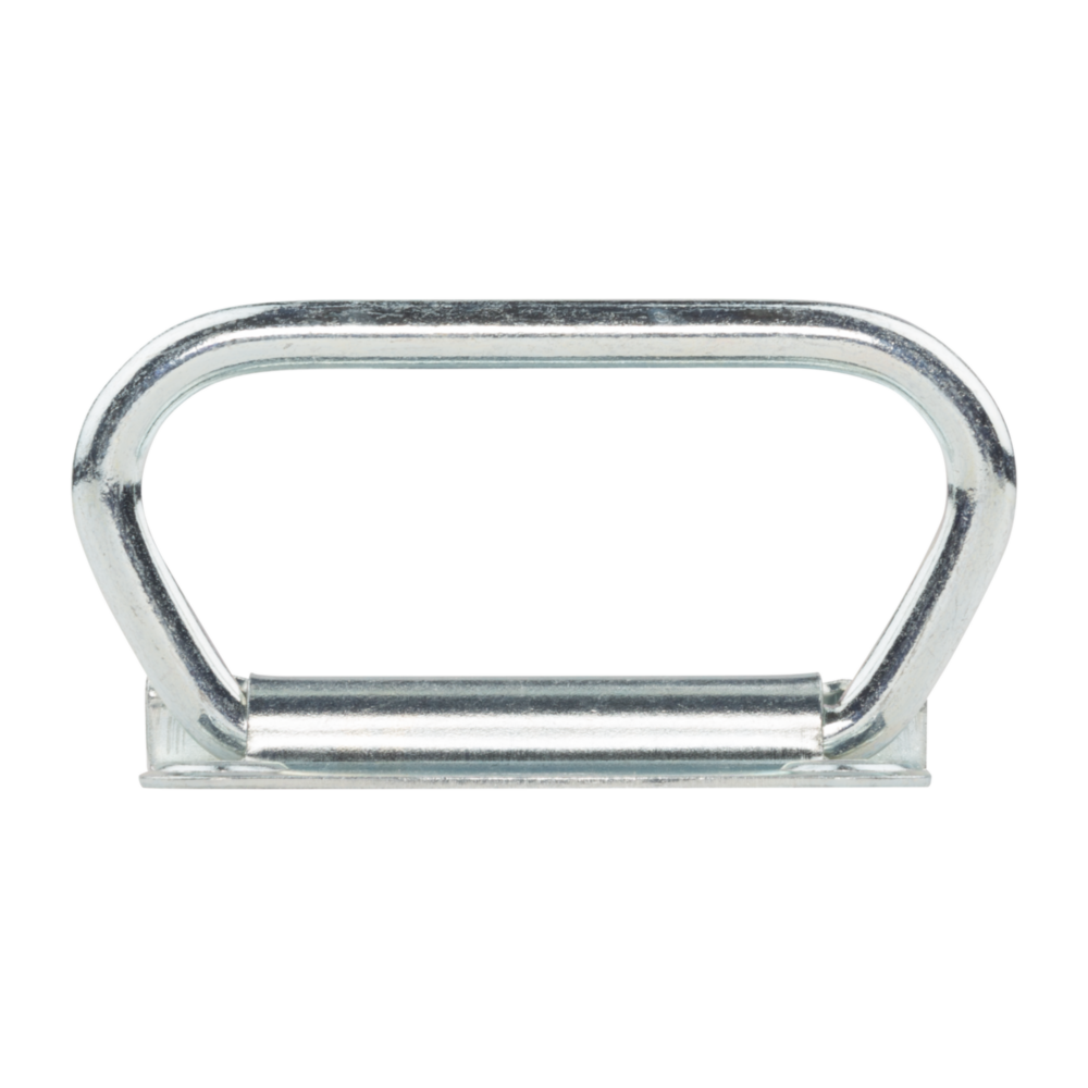 Cold rolled steel chest handle in silver finish for cabinet and furniture hardware and home improvement projects