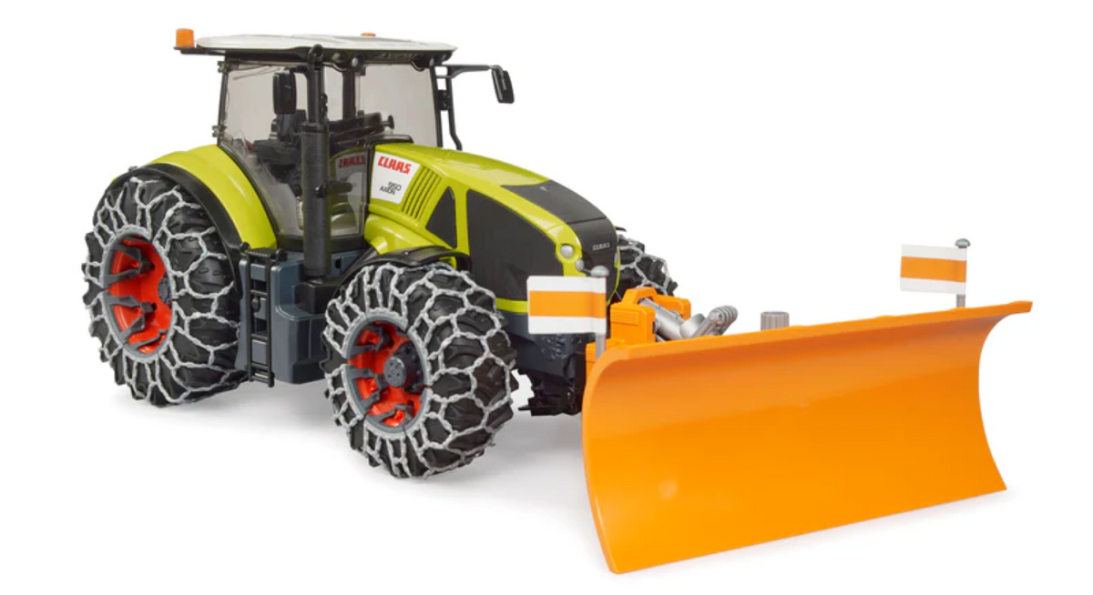 Bruder 03018 Claas Axion 950 with Snow Chains and Snow Blade