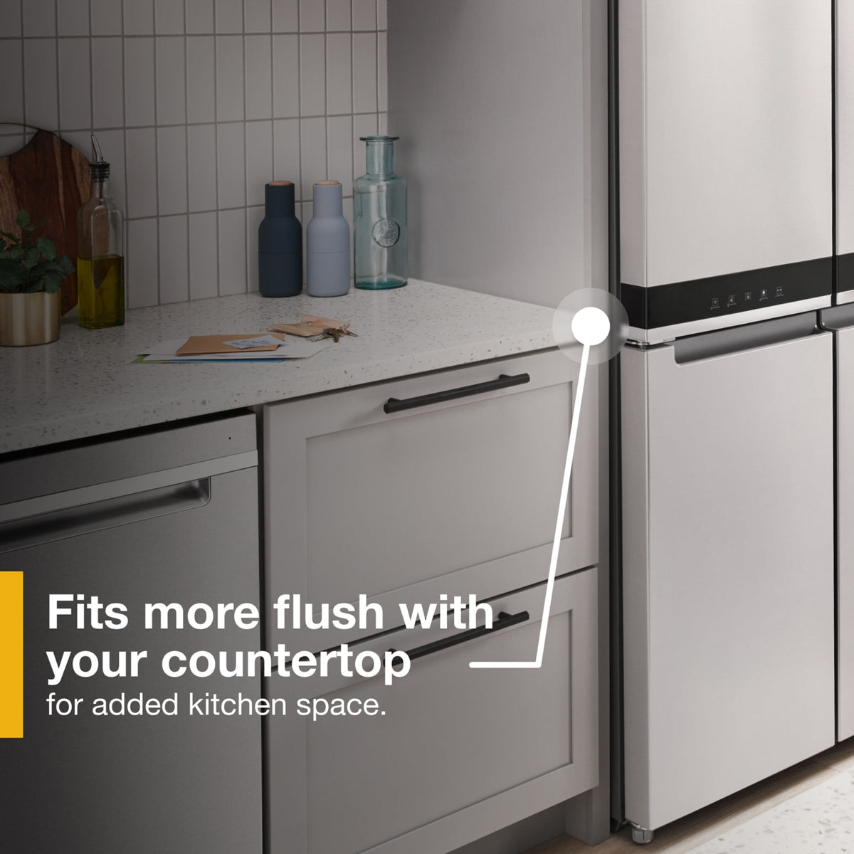 36-inch Wide Counter Depth 4 Door Refrigerator - 19.4 cu. ft.