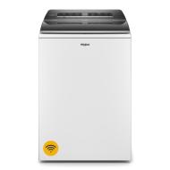 White top load washer with a removable agitator knob and transparent lid from Washers & Dryers collection