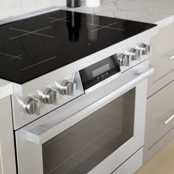 800 Series, Induction freestanding range, 36'', Stainless Steel