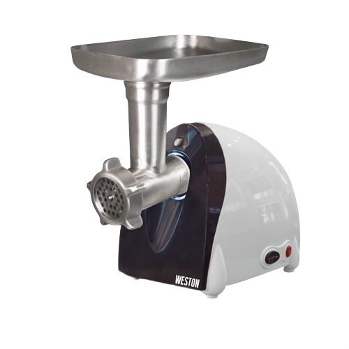 Electric meat grinder with stainless steel grinding plates for fine and coarse grinds in small kitchen appliances under $100 category