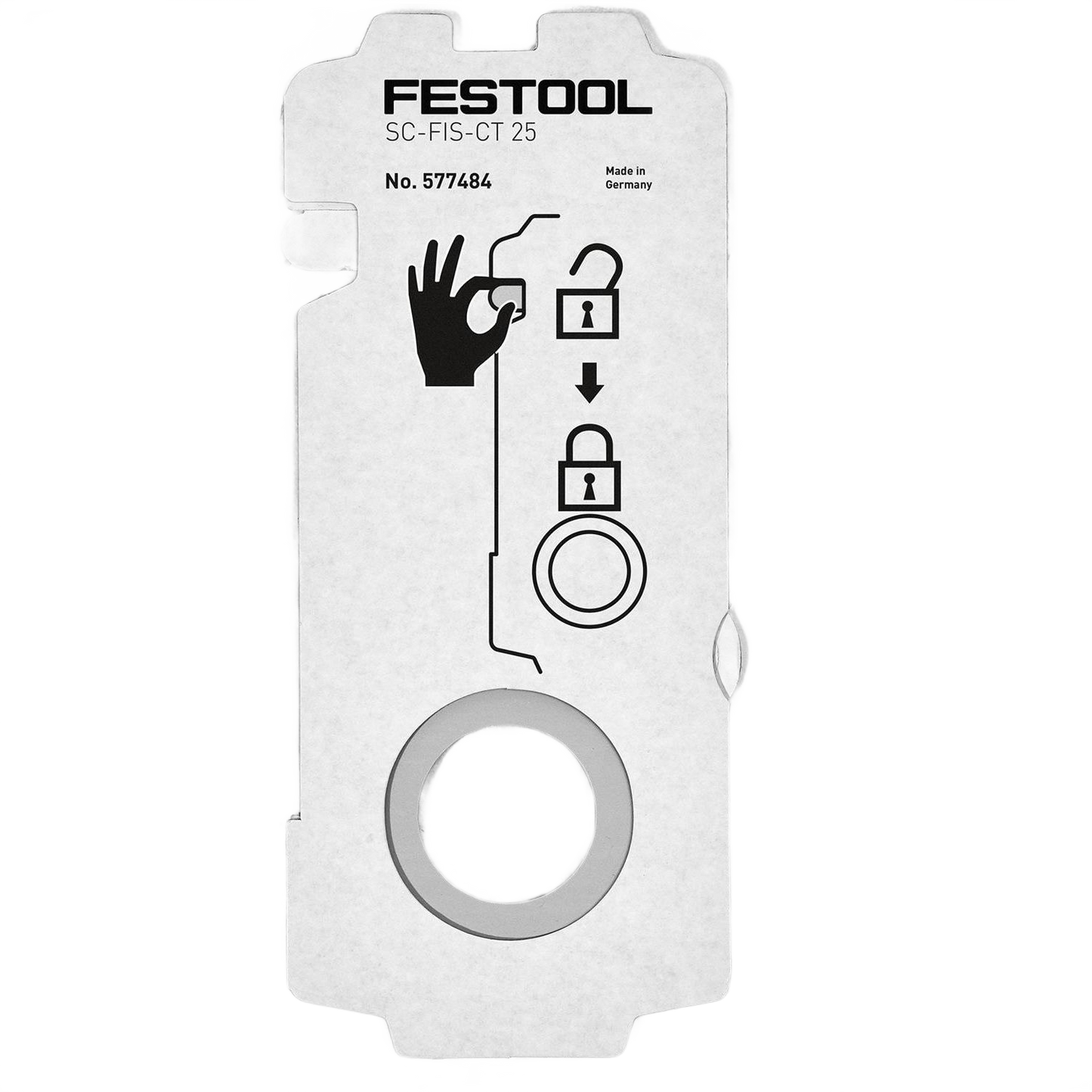 Festool replacement filter bag with locking mechanism for dust management in woodworking and shop vacuum accessories collections