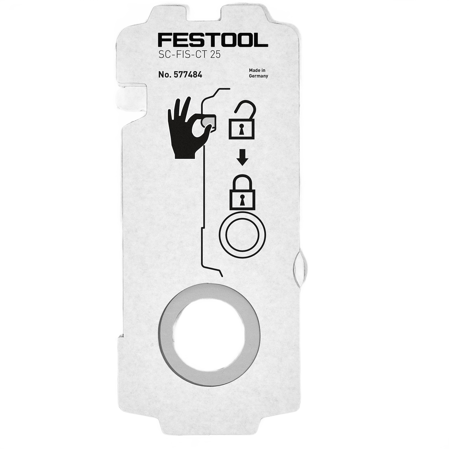 Festool replacement filter bag with locking mechanism for dust management in woodworking and shop vacuum accessories collections
