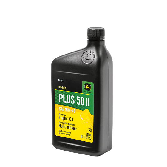 John Deere TY26674 Premium Engine Oil, Plus-50™ II SAE 15W-40 API CK4/SN (32 Fluid Oz), 3-Pack