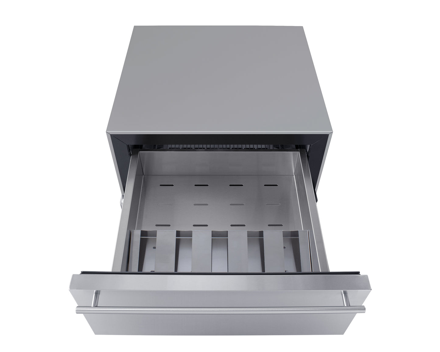 24" Wide Built-In Commercial Beverage Refrigerator With Top Drawer