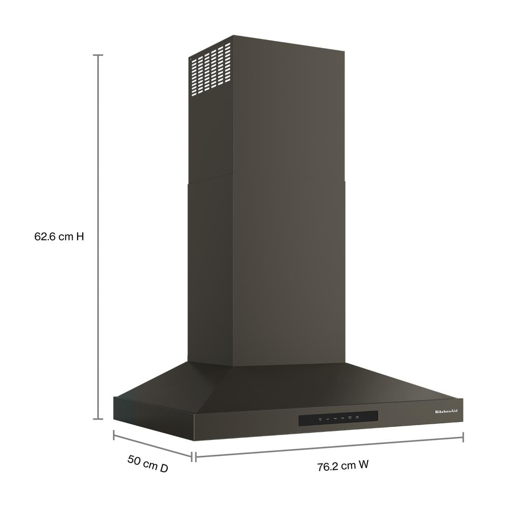 KitchenAid® 30-inch Wall-Mount, 4-Speed Canopy Hood