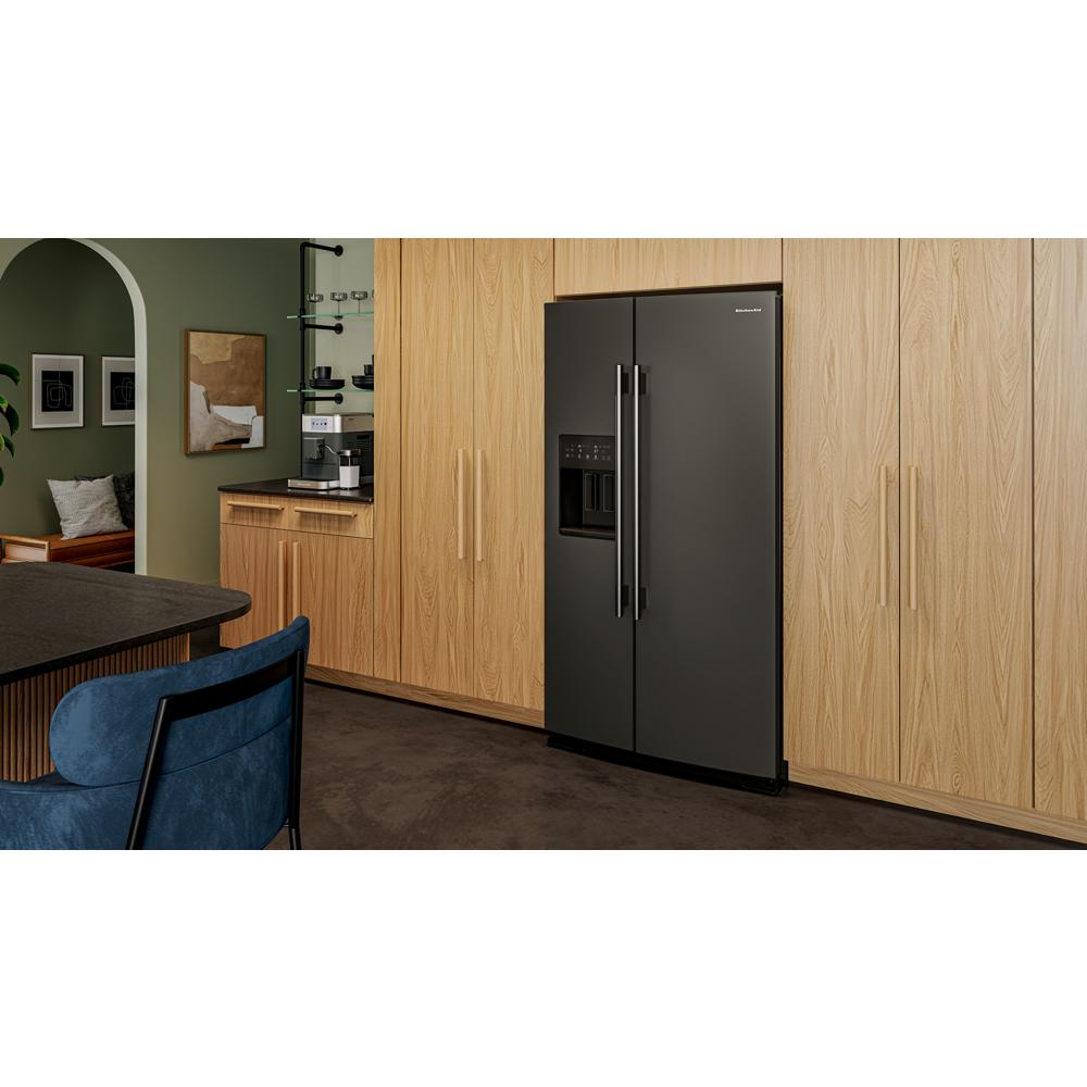 20.8 Cu. Ft. Counter-Depth Side-by-Side Refrigerator with Exterior Ice and Water Dispenser in Black Ore