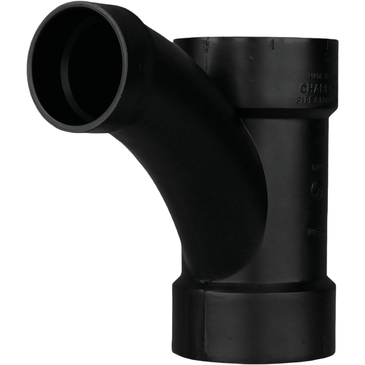 Black ABS reducing long turn wye pipe fitting for plumbing in Pipes & Fittings and Under $50 collections
