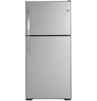 ENERGY STAR certified 19.2 Cu. Ft. top-freezer refrigerator in stainless steel from kitchen appliances collection