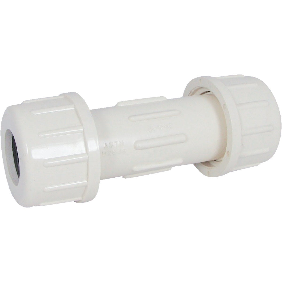 White CPVC compression coupling for plumbing and PVC fitting projects in Pipes & Fittings under $50 collections