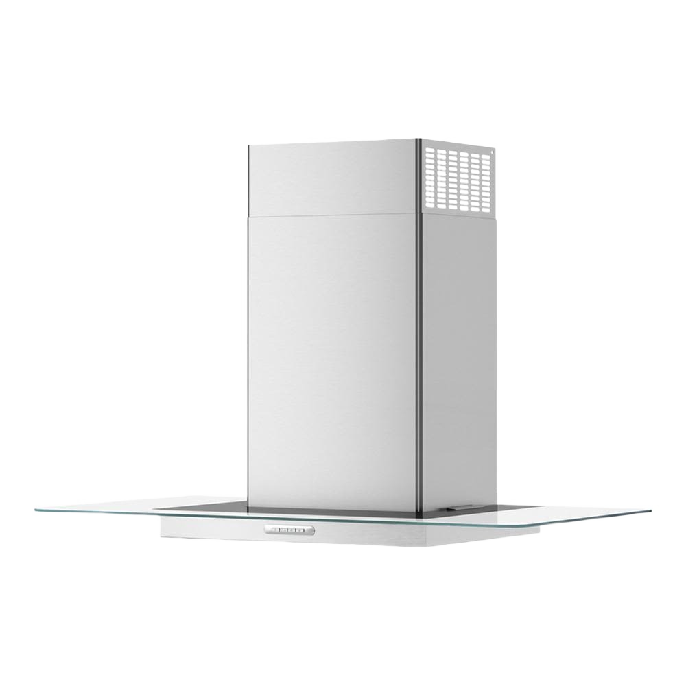 Stainless steel wall-mounted range hood with LED lighting and filter in Over the Range Hoods and Appliances collections