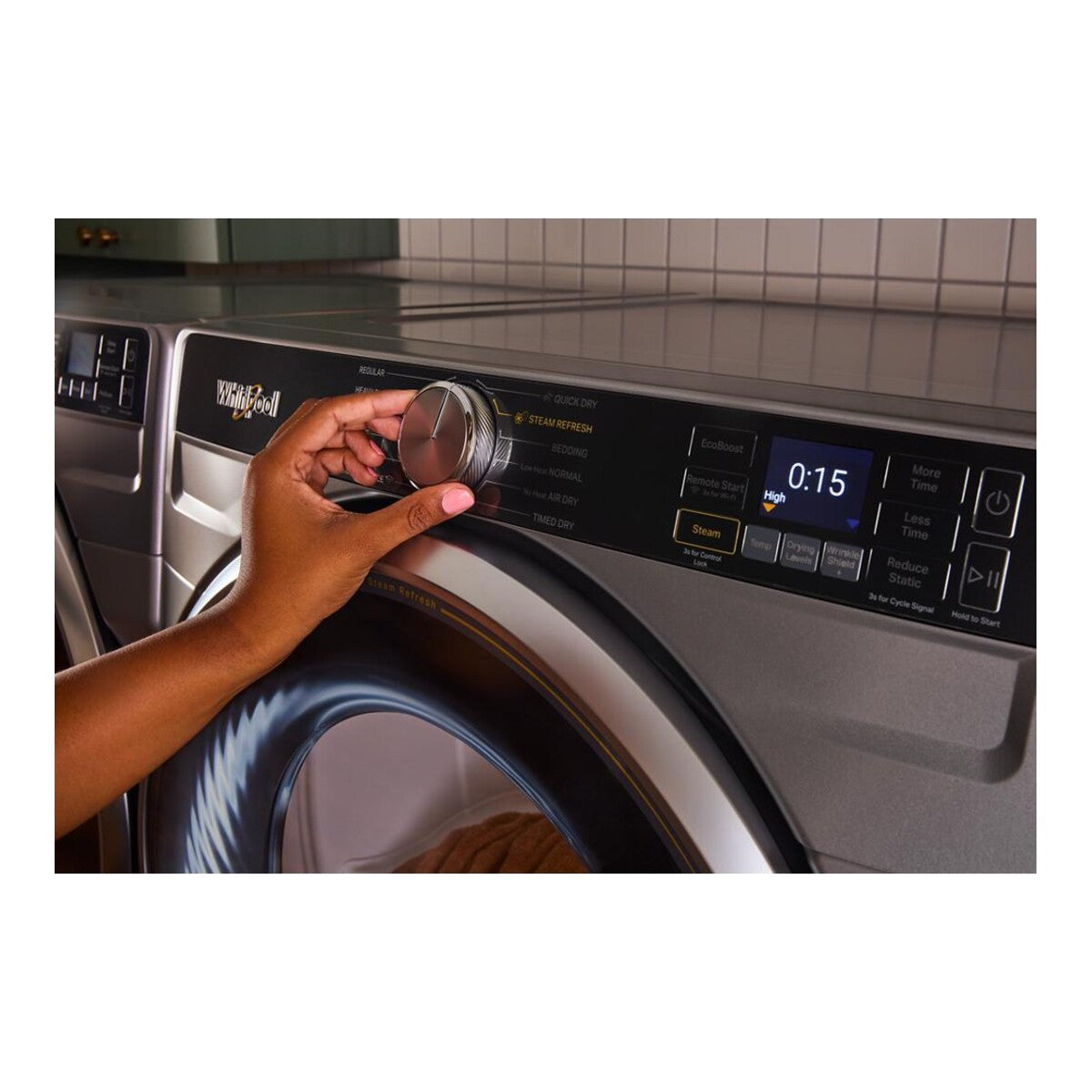 7.4 cu. ft. Smart Front Load ENERGY STAR® Electric Dryer with Steam Capabilities