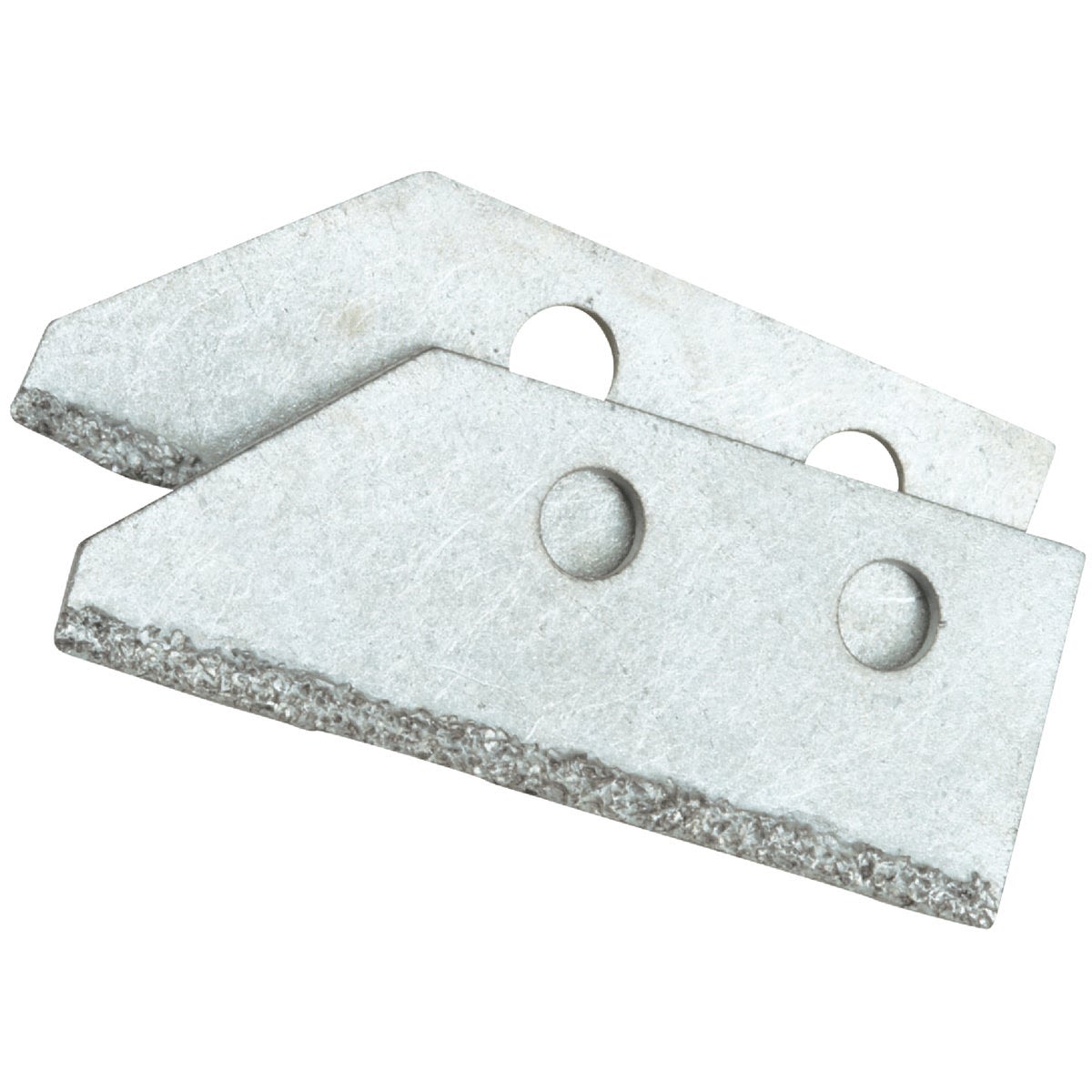 Two tungsten carbide grout rake blades with mounting holes for flooring tools and home improvement projects under $50 collection