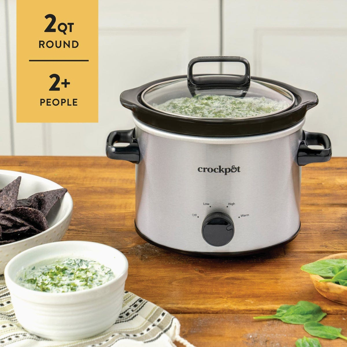 Hamilton Beach 2 Quart Stainless Steel Slow Cooker