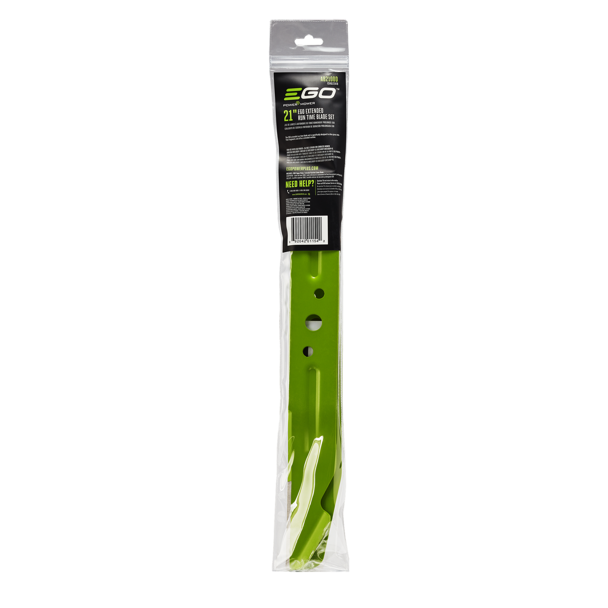 Green metal lawn mower blade with multiple mounting holes for outdoor tool parts in under $100 home improvement collection