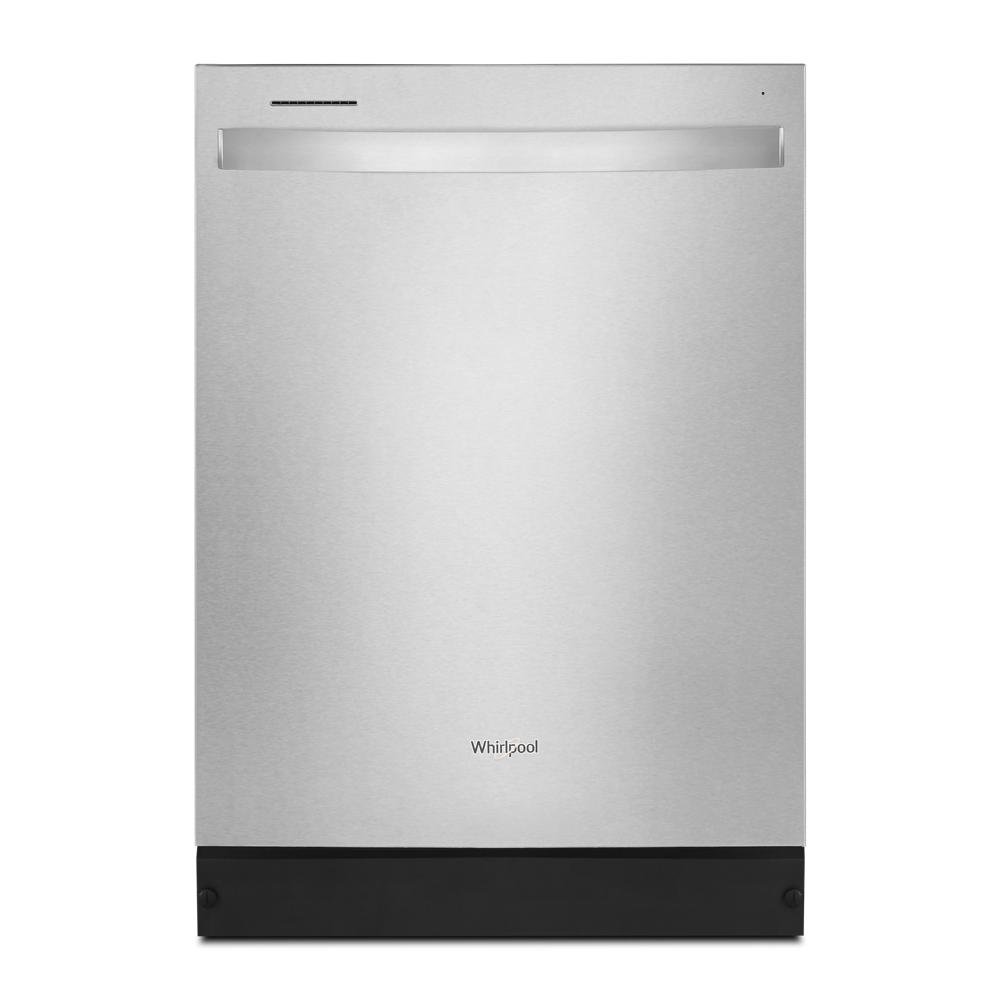Stainless steel built-in dishwasher with discreet handle and minimalistic front panel from dishwashers collection