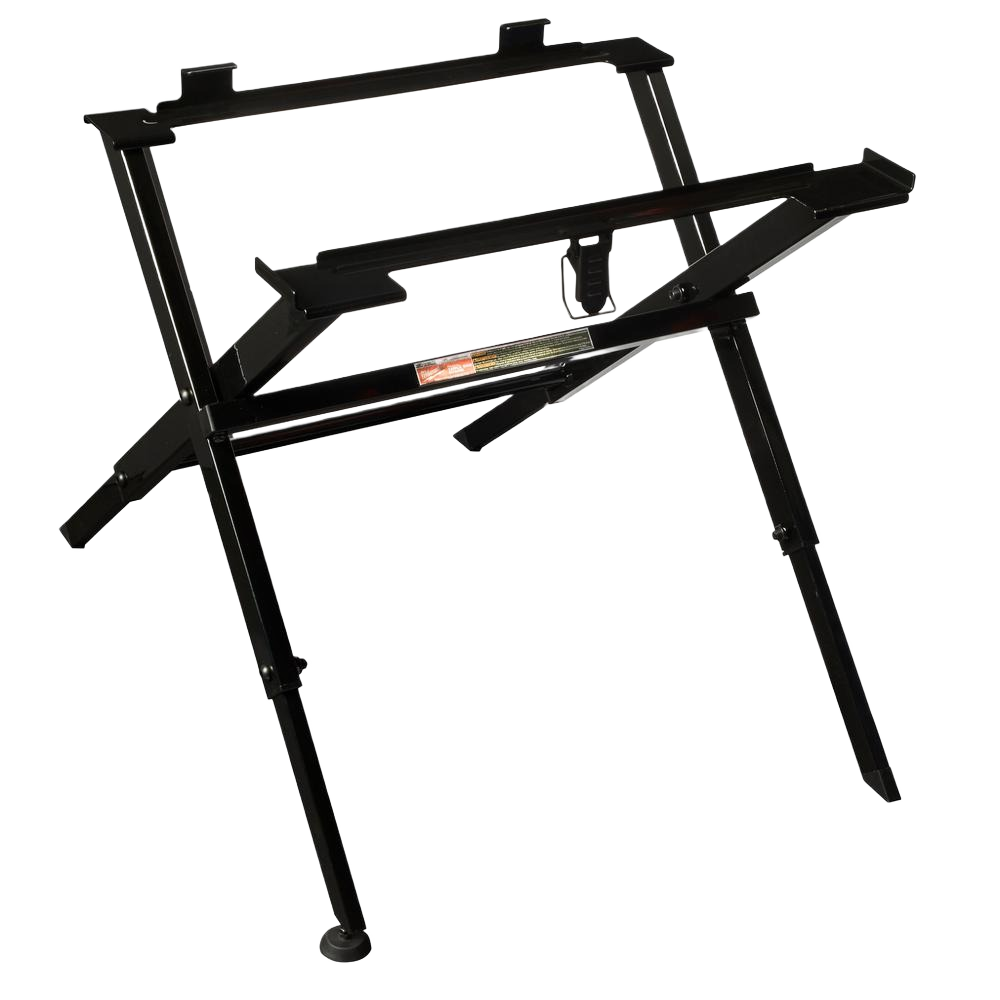 Steel folding table saw stand designed for stability, part of power tool accessories and tool stands collections