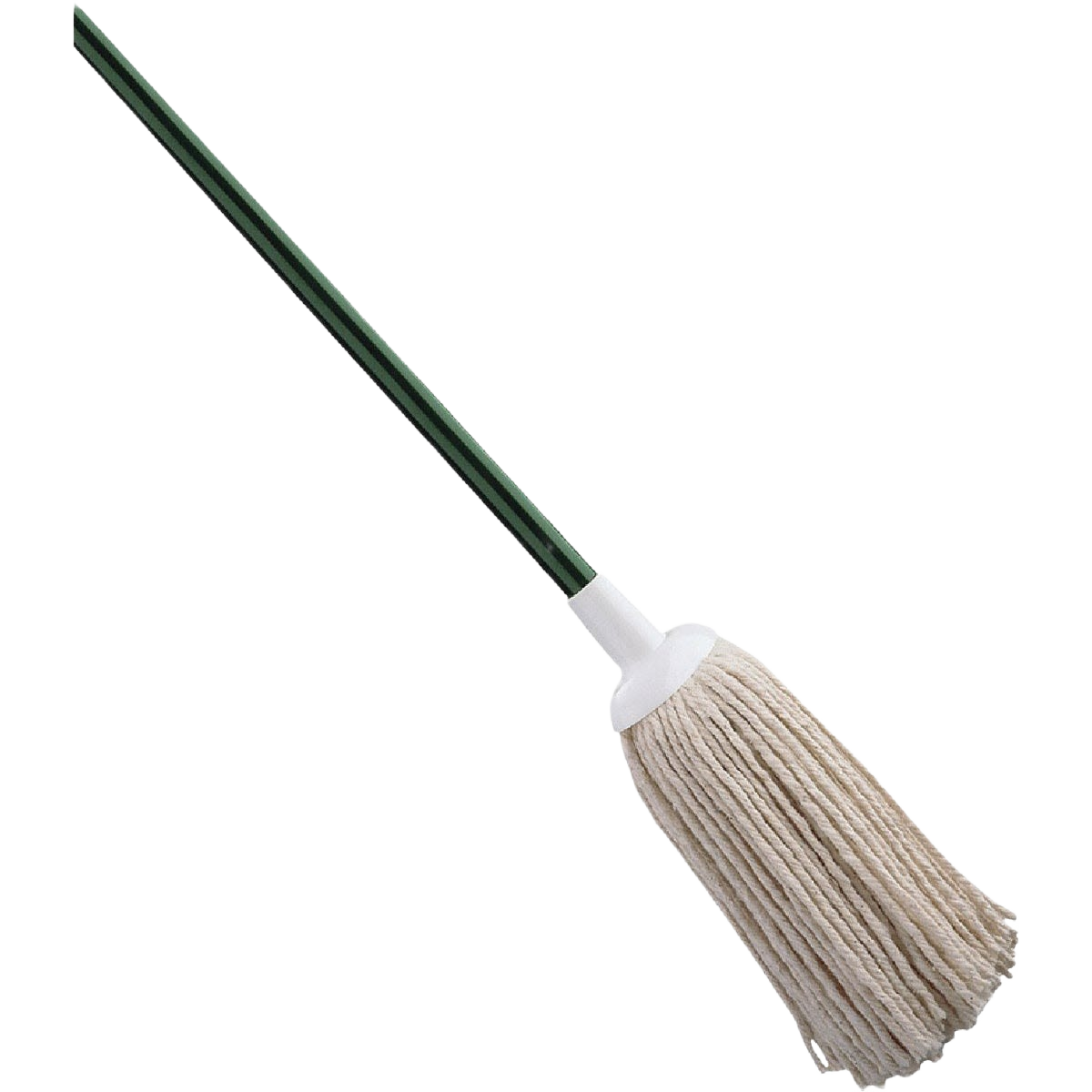 Cotton mop with 54-inch steel handle designed for cleaning floors, part of mops and cleaning tools collection.