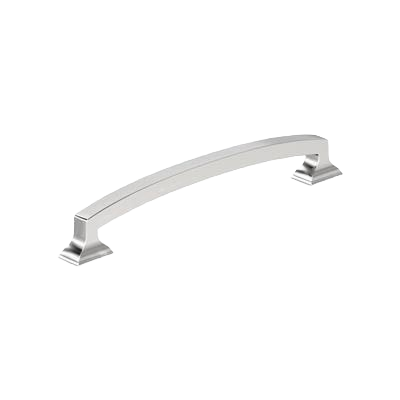 Sleek polished chrome cabinet pull with 6-5/16 inch spacing for hardware and furniture accessories under $50 collections
