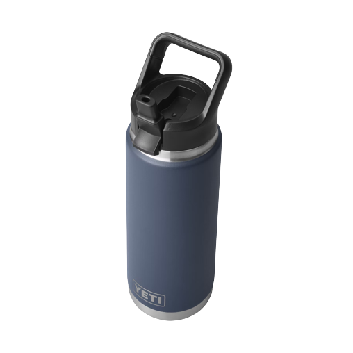 Blue insulated stainless steel 26 oz. bottle with handle and straw cap from Drinkware and Kitchen & Kitchenware collections