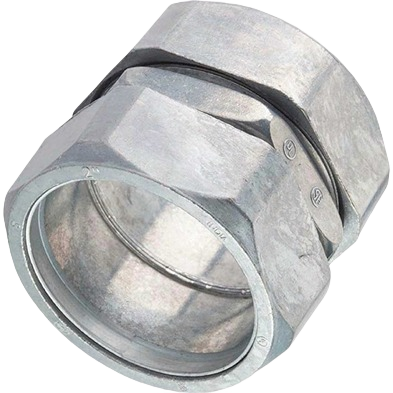 Metal compression conduit coupling for EMT piping in electrical conduit and fittings collection under $50 category