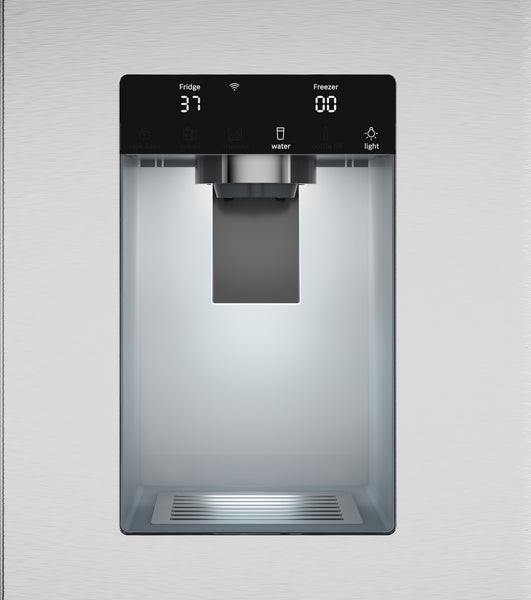 800 Series, French Door Bottom Mount Refrigerator, 36'', Stainless steel (with anti-fingerprint), Total No Frost