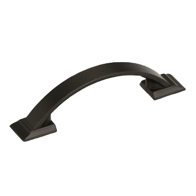 Black bronze cabinet pull with 3-inch center-to-center spacing for furniture and home improvement hardware collections under $50