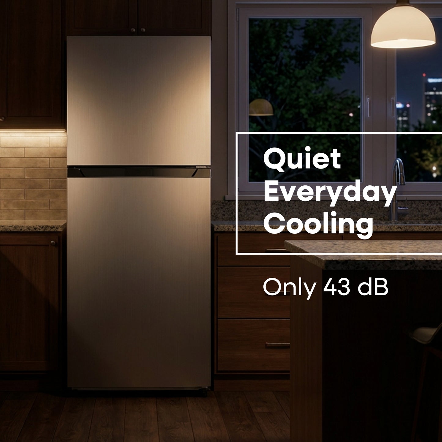Element Electronics 10.1 cu. ft. Top Freezer Refrigerator - Stainless Steel, ENERGY STAR (ENR10TFGBS)