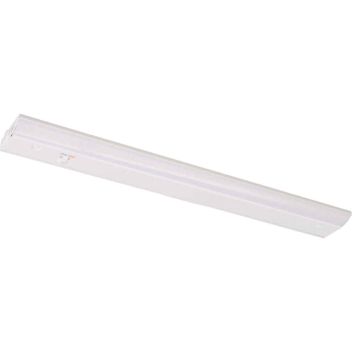 White direct wire LED under cabinet light with adjustable color temperature for home improvement use