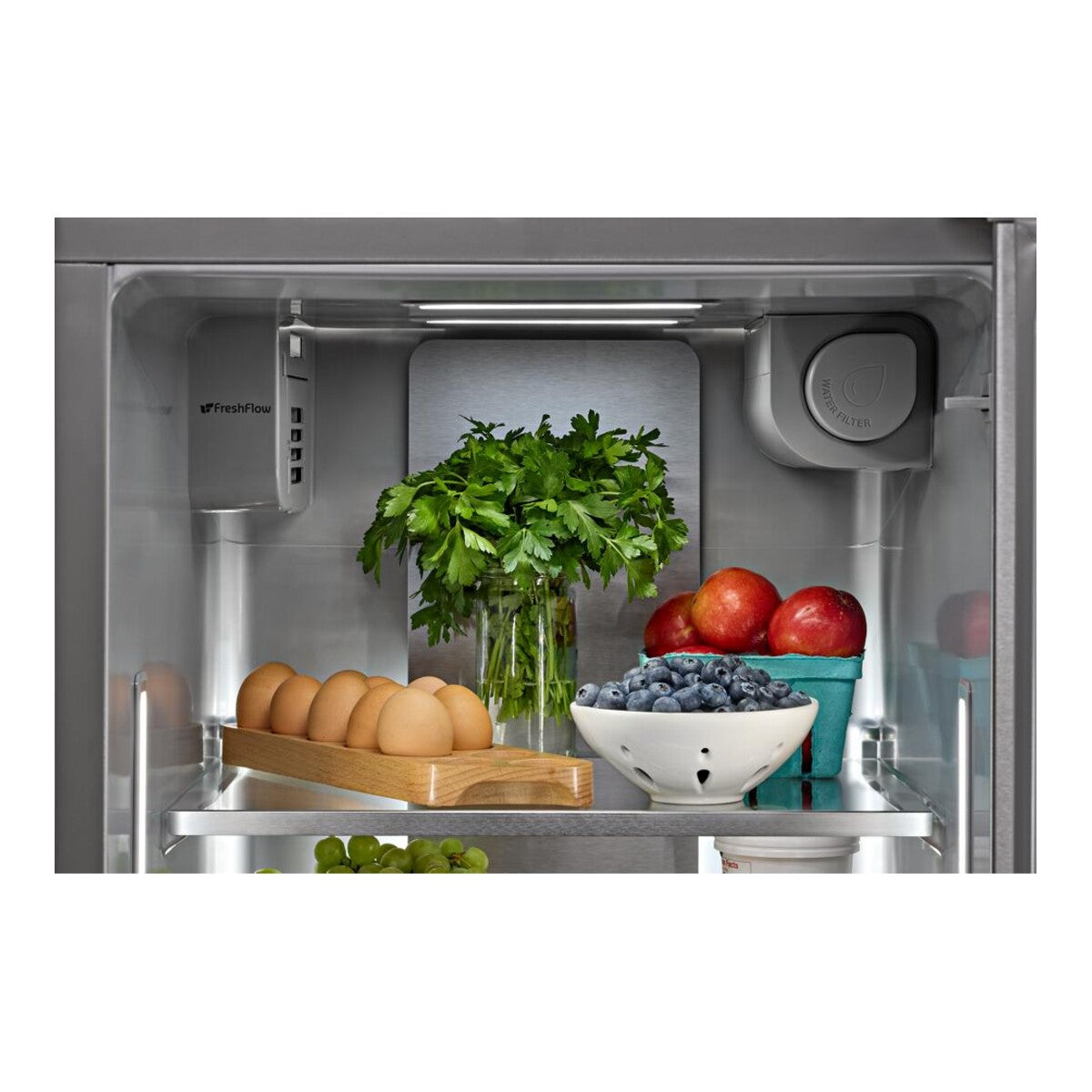 28.7 Cu. Ft. 36-Inch Side-by-Side Refrigerator with Exterior Ice and Water Dispenser in PrintShield® Stainless Steel