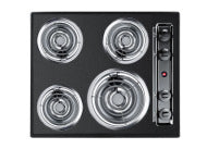 24" Wide 4-Burner Coil Cooktop