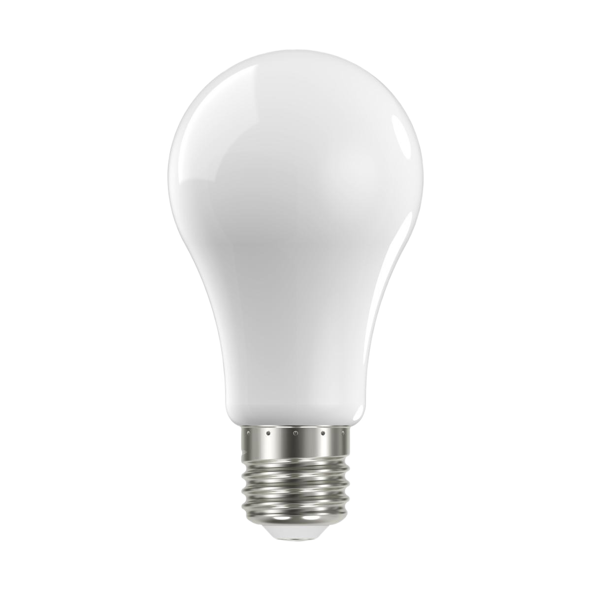 Soft white LED light bulb with medium base for energy-efficient home lighting and electrical applications