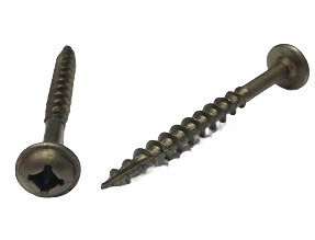 Pan American Screw round washer head wood screws with square/Phillips drive, durable fasteners for home improvement projects