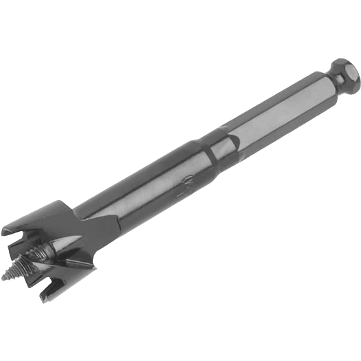 Metal drill bit with selfeed design for fast and precise wood hole cutting in power tool accessories collection