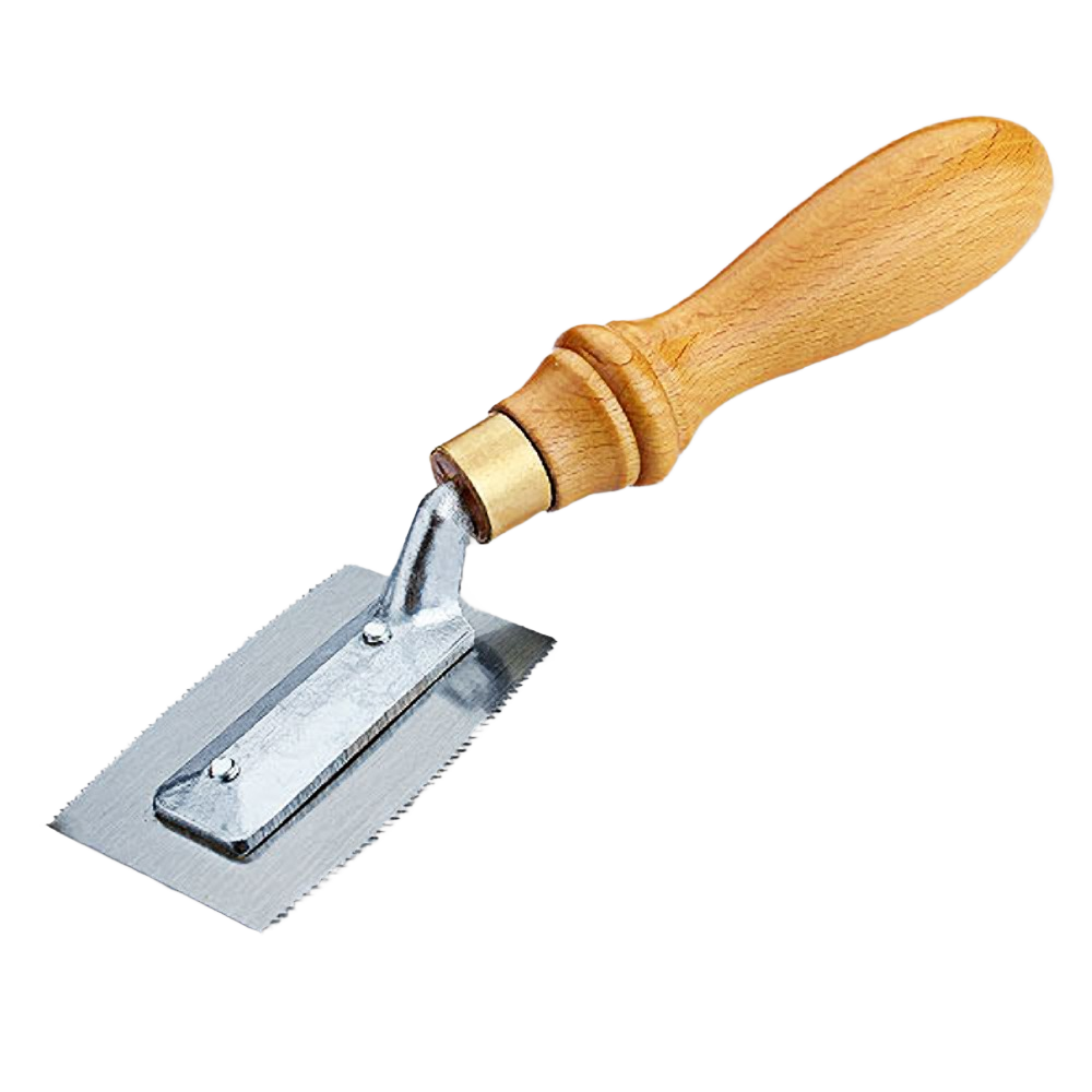 Wood handle veneer cutting saw scraper with metal blade for precise woodworking and home improvement tasks