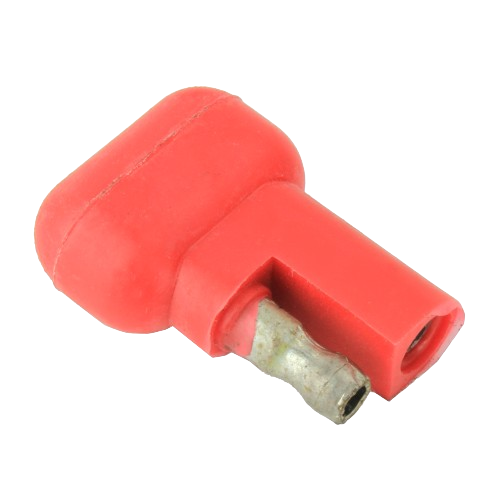Red rubber-coated diode connector for automotive and John Deere engine parts and mechanic tools collections