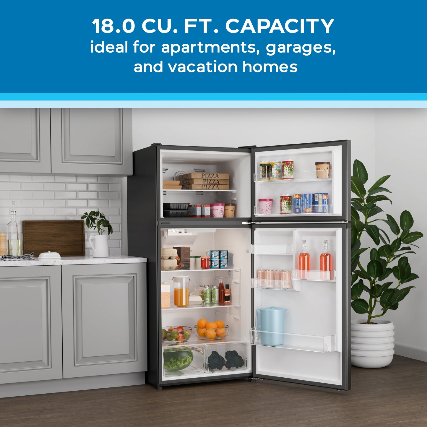 Avanti Frost-Free Apartment Size Garage Ready Refrigerator, 18.0 cu. ft. - White