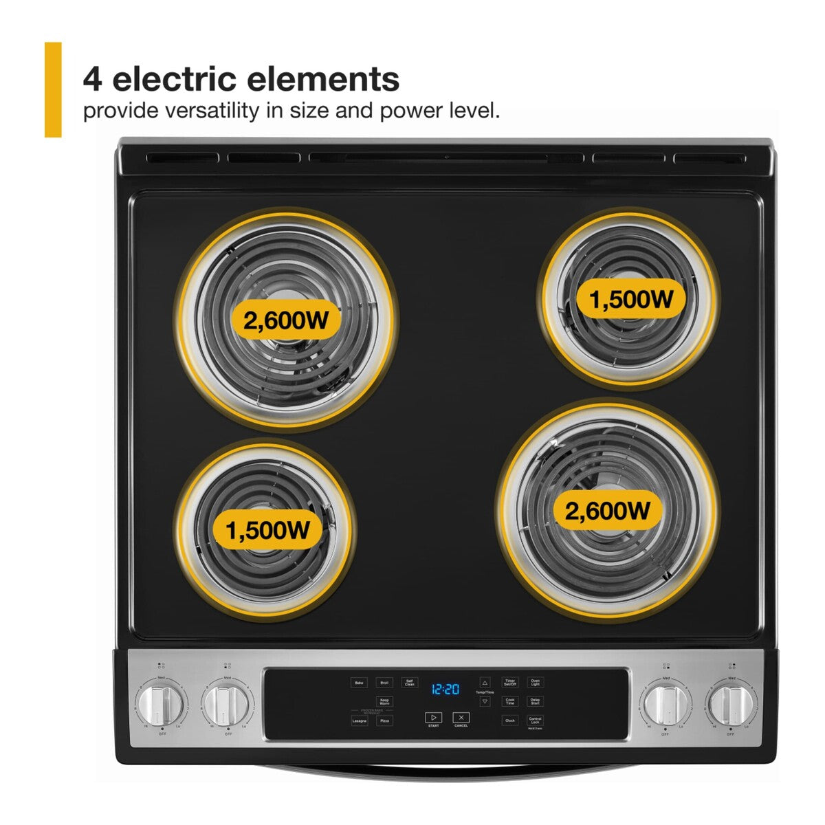 4.8 Cu. Ft. Whirlpool® Electric Range with Frozen Bake™ Technology