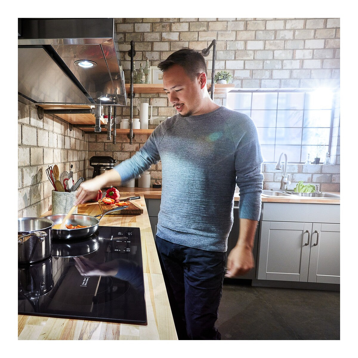 30" Electric Cooktop with 5 Elements and Touch-Activated Controls