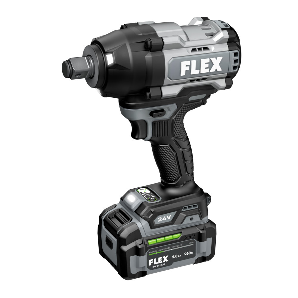 FLEX 24V 3/4", 1,700 ft-lbs High-Torque Impact Wrench (Tool-Only)