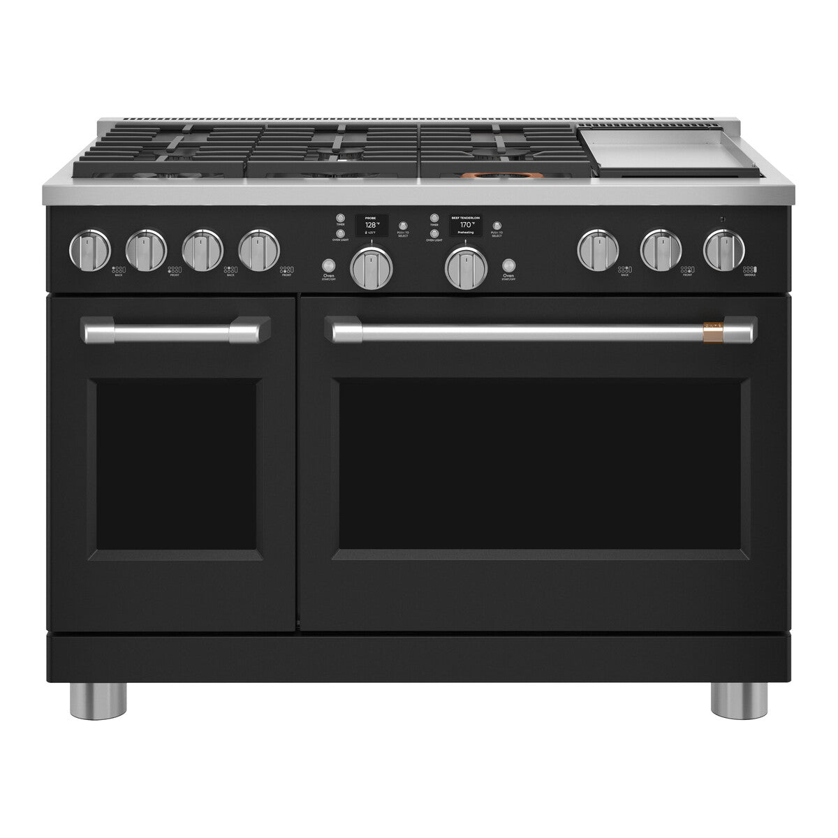 CAFÉ™ 48" Smart Dual-Fuel Commercial-Style Range with 6 Burners and Griddle (Natural Gas)