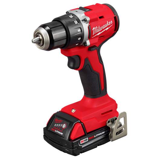 Red and black cordless drill with brushless motor, adjustable torque, and lithium-ion battery for home improvement tasks